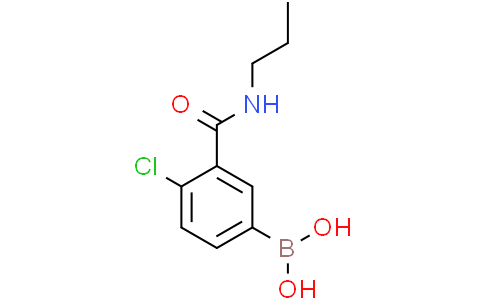 4-Chloro-3-(n-propylaminocarbonyl)phenylboronic acidCas:871332-93-3