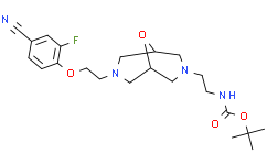 (2-{7-[2-(4-Cyano-2-fluoro-phenoxy)-ethyl]-9-oxa-3,7-diazabicyclo[3.3.1]non-3-yl}-ethyl)-carbamic acid tert-butyl ester