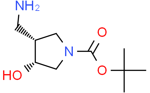 tert-butyl cis-3-(aminomethyl)-4-hydroxypyrrolidine-1-carboxylate