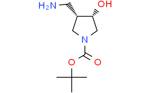 tert-butyl (3S,4S)-3-(aminomethyl)-4-hydroxypyrrolidine-1-carboxylate