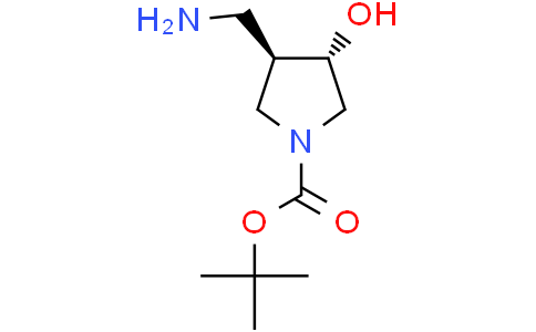 tert-butyl trans-3-(aminomethyl)-4-hydroxypyrrolidine-1-carboxylate