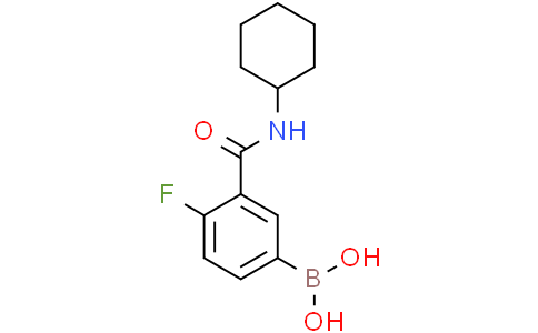 3-(Cyclohexylcarbamoyl)-4-fluorophenylboronic acidCas:874219-24-6