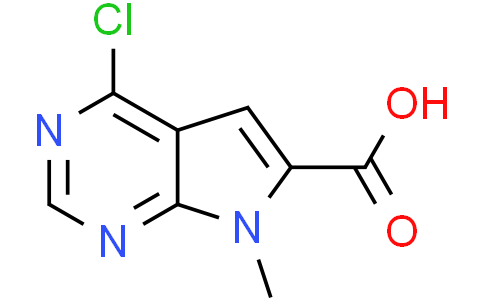 4-chloro-7-methyl-7H-pyrrolo[2,3-d]pyrimidine-6-carboxylic acid