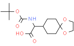 N-BOC-氨基-(1，4-二氧氮螺[4.5]葵-8-基)乙酸,95%