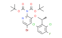 (R)-5-溴-N，N-二-(叔丁氧基羰基)-3-(1-(2，6-二氯-3-氟苯基)甲氧基)吡啶-2-胺,98%