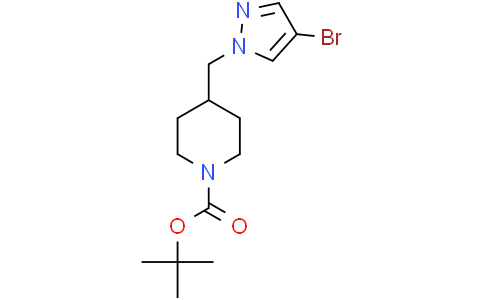 tert-butyl 4-[(4-bromo-1H-pyrazol-1-yl)methyl]piperidine-1-carboxylate