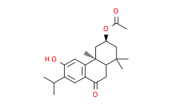 (3S,4aS,10aS)-3-(Acetyloxy)-2,3,4,4a,10,10a-hexahydro-6-hydroxy-1,1,4a-trimethyl-7-(1-methylethyl)-9(1H)-phenanthrenone (化合物 3)