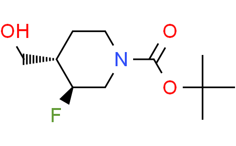 tert-butyl trans-3-fluoro-4-(hydroxymethyl)piperidine-1-carboxylate