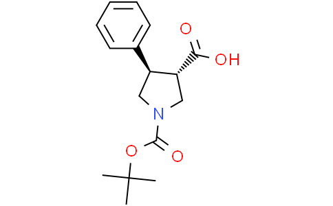 (3S,4R)-1-tert-butoxycarbonyl-4-phenyl-pyrrolidine-3-carboxylic acid