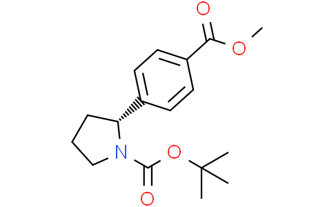 tert-butyl (2R)-2-(4-methoxycarbonylphenyl)pyrrolidine-1-carboxylate