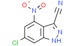 6-氯-4-硝基-3-氰基-吲唑