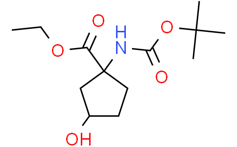 ethyl 1-(tert-butoxycarbonylamino)-3-hydroxy-cyclopentanecarboxylate