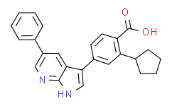 2-环戊基-4-(5-苯基-1H-吡咯并[2,3-B]吡啶-3-基)苯甲酸