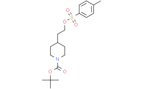 4-[2-[[(4-methylphenyl)sulfonyl]oxy]ethyl]-,1,1-dimethylethyl estertert-butyl 4-{2-[(4-methylbenzenesulfonyl)oxy]ethyl}piperidine-1-carboxylate 1-Piperidinecarboxylic acid