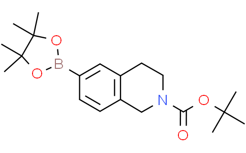 tert-butyl 6-(4,4,5,5-tetramethyl-1,3,2-dioxaborolan-2-yl)-1,2,3,4-tetrahydroisoquinoline-2-carboxylate