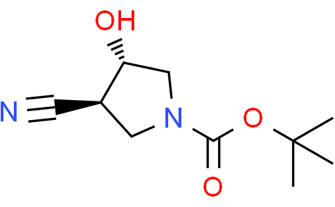 tert-butyl (3S,4S)-3-cyano-4-hydroxy-pyrrolidine-1-carboxylate