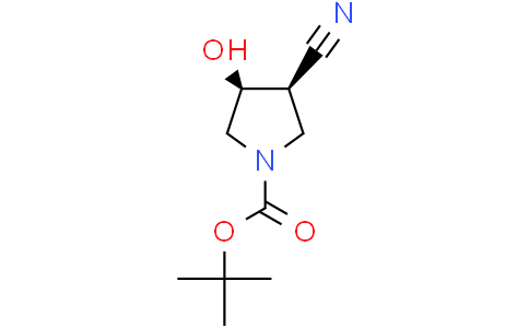 tert-butyl (3R,4R)-3-cyano-4-hydroxy-pyrrolidine-1-carboxylate