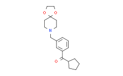 环戊基 3-[8-(1，4-二恶-8-氮杂螺-[4.5]癸基)甲基]苯基酮,97%