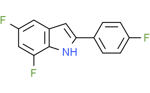 5,7-difluoro-2-(4-fluorophenyl)-1H-indole