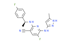  5-氟-2-[[(1S)-1-(4-氟苯基)乙基]氨基]-6-[(5-甲基-1H-吡唑-3-基)氨基]-3-吡啶腈