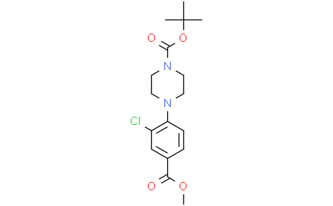 tert-butyl 4-(2-chloro-4-methoxycarbonyl-phenyl)piperazine-1-carboxylate