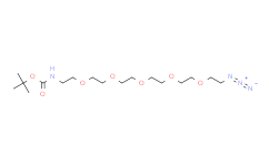 叔丁氧羰基五聚乙二醇乙基叠氮；叠氮-五聚乙二醇-氨基叔丁氧羰基；(17-叠氮基-3,6,9,12,15-五氧杂十七烷基)氨基甲酸叔丁酯