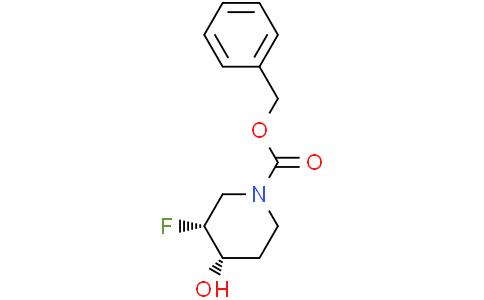 benzyl cis-3-fluoro-4-hydroxy-piperidine-1-carboxylate