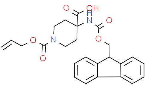 1-allyloxycarbonyl-4-(9H-fluoren-9-ylmethoxycarbonylamino)piperidine-4-carboxylic acid