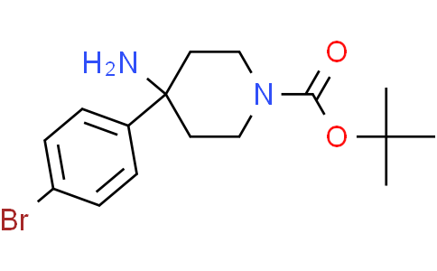 tert-butyl 4-amino-4-(4-bromophenyl)piperidine-1-carboxylate