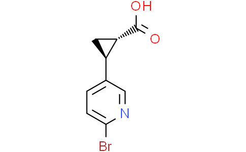 (1S,2S)-rel-2-(6-bromopyridin-3-yl)cyclopropane-1-carboxylic acid