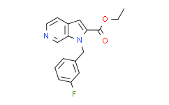 1-(3-氟苄基)-1H-吡咯并[2，3-C]吡啶-2-羧酸乙酯,95%