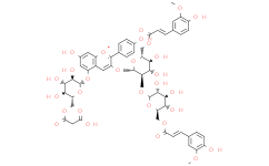 天竺葵色素-3-O-[6-O-(E)-阿魏酰基-2-O-{6-O-(E)-阿魏酰基-β-D-葡萄糖苷}-β-D-葡萄糖苷]-5-O-(6-O-丙二酰基)-β-D-葡萄糖苷