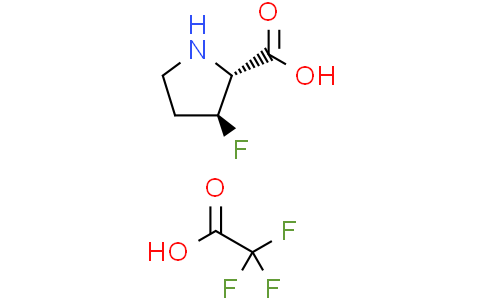 (2R,3S)-3-fluoropyrrolidine-2-carboxylic acid trifluoroacetic acid