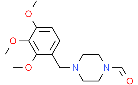 4-[(2,3,4-trimethoxyphenyl)methyl]piperazine-1-carbaldehyde