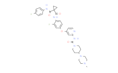 N-[2-氟-4-[[2-[[[4-(4-甲基哌嗪-1-基)哌啶-1-基]羰基]氨基]吡啶-4-基]氧基]苯基]-N'-(4-氟苯基)环丙烷-1,1-二甲酰胺