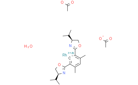 双(醋酸)合[(<i>S</i>,<i>S</i>)-4,6-双(4-异丙基-2-恶唑啉-2-基)-间二甲苯]铑