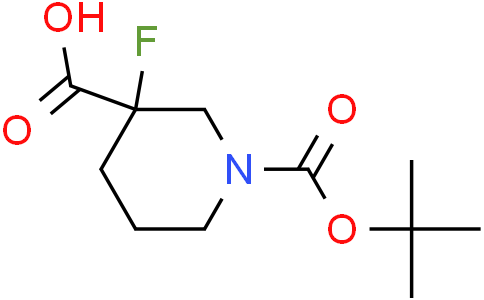1-[(tert-butoxy)carbonyl]-3-fluoropiperidine-3-carboxylic acid
