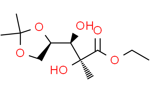 ethyl (2S,3R)-3-[(4R)-2,2-dimethyl-1,3-dioxolan-4-yl]-2,3-dihydroxy-2-methylpropanoateCas:93635-76-8