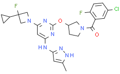 Methanone, (5-chloro-2-fluorophenyl)[(3S)-3-[[4-(3-cyclopropyl-3-fluoro-1-azetidinyl)-6-[(5-methyl-1H-pyrazol-3-yl)amino]-2-pyri
