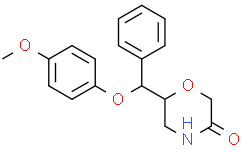 6-((4-甲氧基苯氧基)(苯基)甲基)吗啉-3-酮