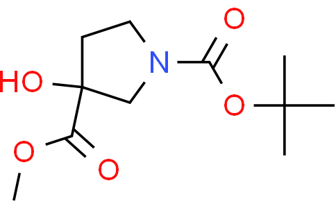 1-tert-butyl 3-methyl 3-hydroxypyrrolidine-1,3-dicarboxylate