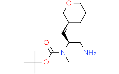 Tert-Butyl ((S)-1-Amino-3-((R)-Tetrahydro-2H-Pyran-3-Yl)Propan-2-Yl)(Methyl)CarbamateCas:942145-27-9