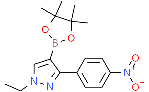 1-ethyl-3-(4-nitrophenyl)-4-(4,4,5,5-tetramethyl-1,3,2-dioxaborolan-2-yl)pyrazole