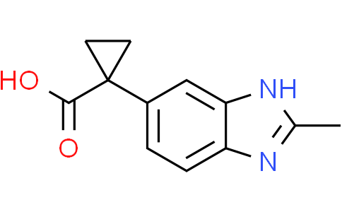 1-(2-methyl-1h-benzimidazol-6-yl)cyclopropanecarboxylic acid