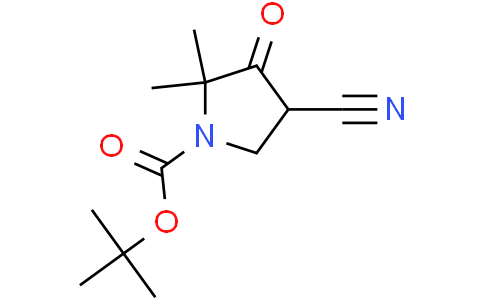 tert-butyl 4-cyano-2,2-dimethyl-3-oxo-pyrrolidine-1-carboxylate