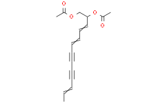 (3E，5E，11E)-tridecatriene-7，9-diyne-1，2-diacetate