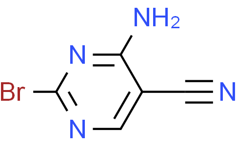 4-amino-2-bromo-pyrimidine-5-carbonitrile