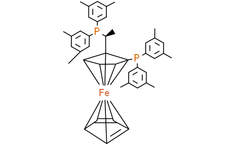 (1R)-1-[Bis(3,5-dimethylphenyl)phosphino]-2-[(1S)-1-[bis(3,5-dimethylphenyl)phosphino]ethyl]ferroceneCas:950982-69-1
