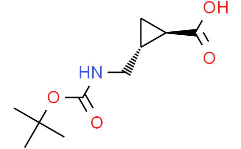trans-2-[(tert-butoxycarbonylamino)methyl]cyclopropanecarboxylic acid