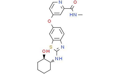 4-[[2-[[(1R,2R)-2-hydroxycyclohexyl]amino]-1,3-benzothiazol-6-yl]oxy]-N-methyl-pyridine-2-carboxamide